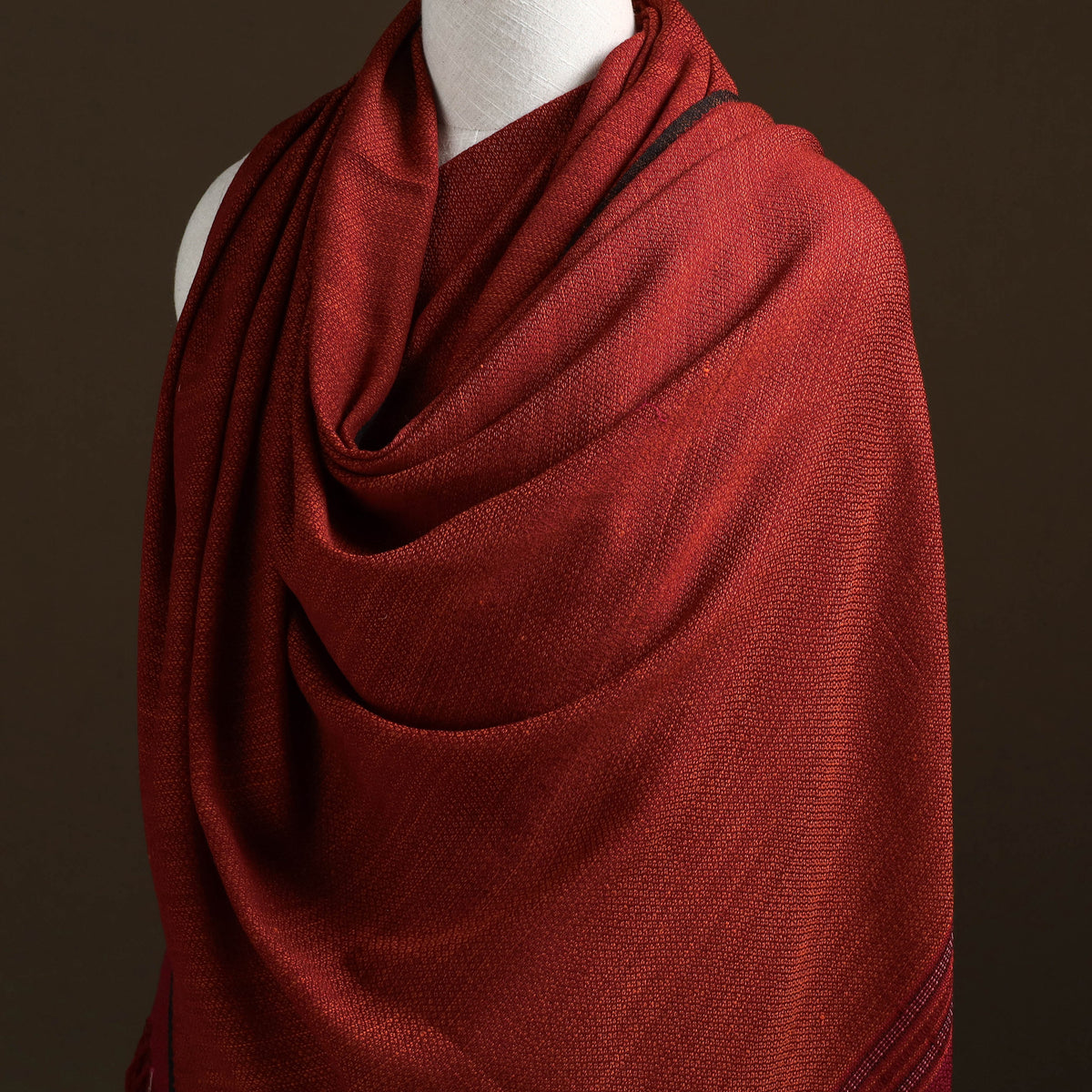 Kumaun Handwoven Pure Merino Wool Shawl 06