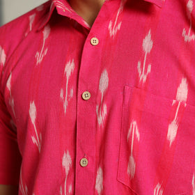 Buy Pochampally Ikat Weave Cotton Men Half Sleeve Shirt 07 Online at iTokri.com