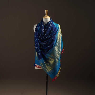 Kutch Bandhani Handwoven Merino Wool Shawl 42