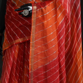 Tie-Dye Kota Doria Cotton Leheriya Saree 06