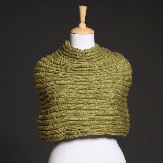 Green - Kumaun Hand Knitted Woolen Shrug