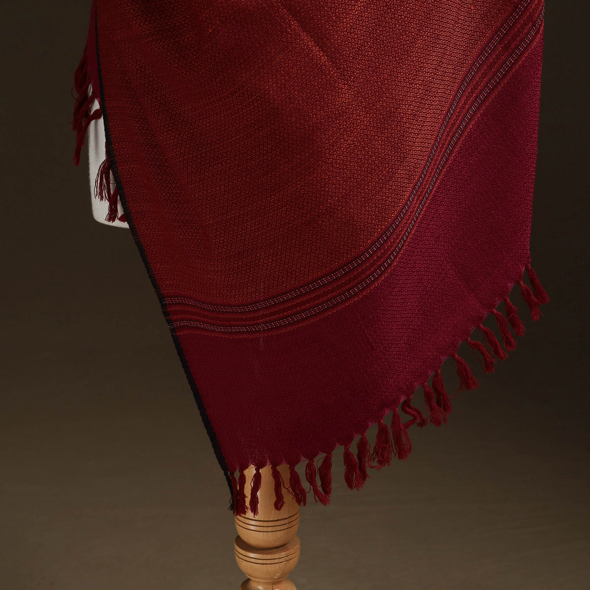 Kumaun Handwoven Pure Merino Wool Shawl 06