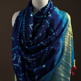 Kutch Bandhani Handwoven Merino Wool Shawl 42