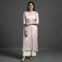 embroidery silk kurta