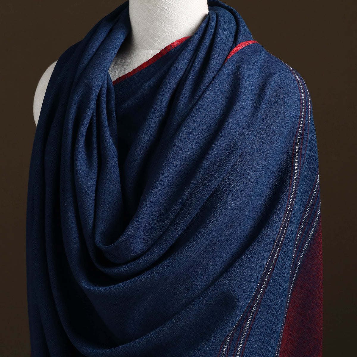 Kumaun Handwoven Pure Merino Wool Shawl 07