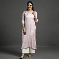 embroidery silk kurta