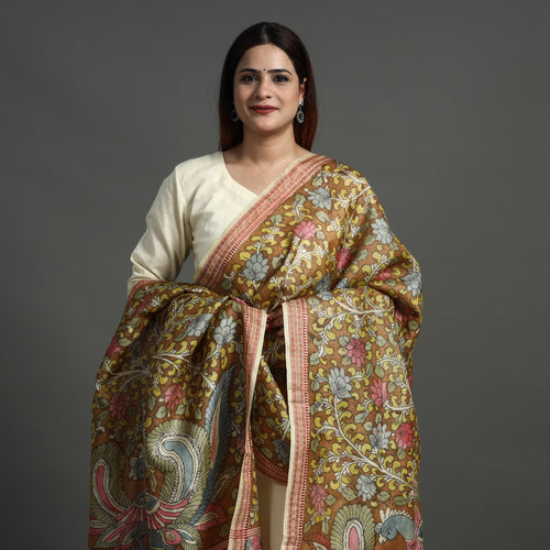 Srikalahasti Kalamkari Dupatta