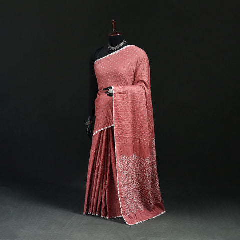 Kutch Bandhani Tie-Dye Cotton Saree 27