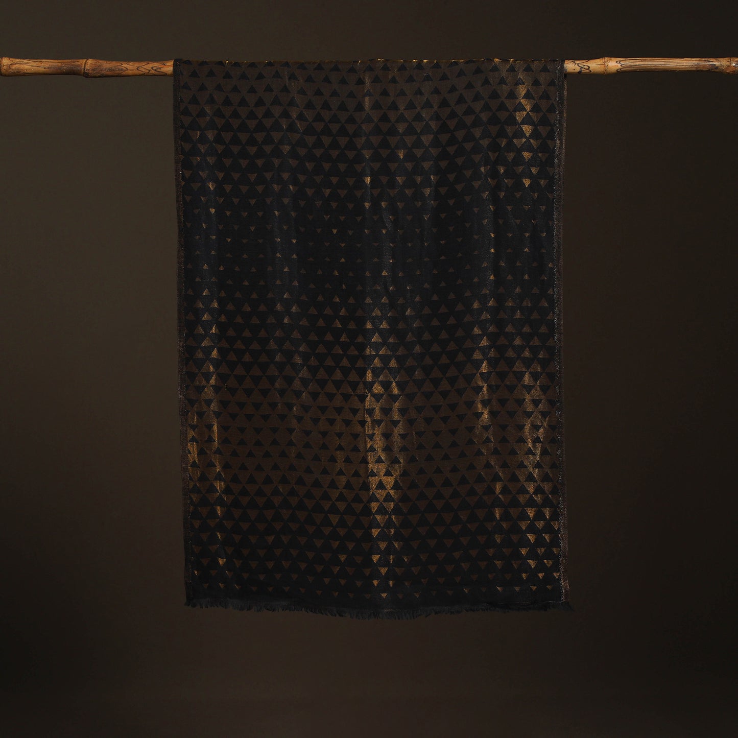 Pyramid Zari Weave Fine Wool Stole for Women 61