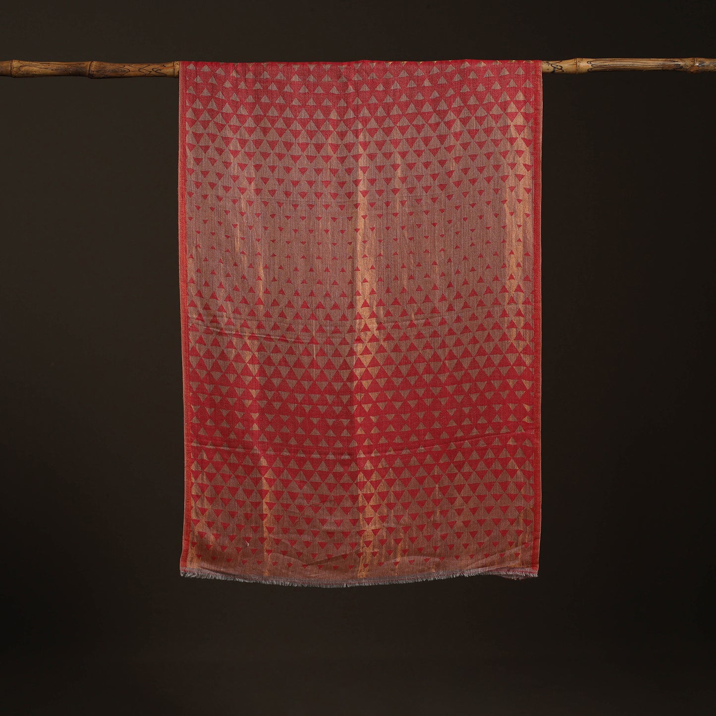 Pyramid Zari Weave Fine Wool Stole for Women 60