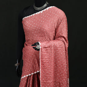 Kutch Bandhani Tie-Dye Cotton Saree 27