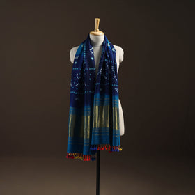 Kutch Bandhani Handwoven Merino Wool Shawl 42