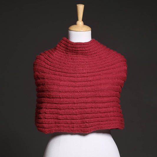 Pink - Kumaun Hand Knitted Woolen Shrug