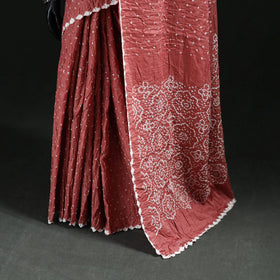 Kutch Bandhani Tie-Dye Cotton Saree 27
