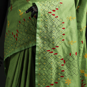 Hand Embroidered Silk Saree 72