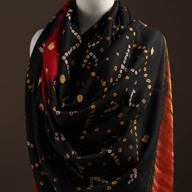 Kutch Bandhani Handwoven Merino Wool Shawl 43