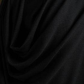 Black - Kumaun Handwoven Pure Merino Wool Shawl 08