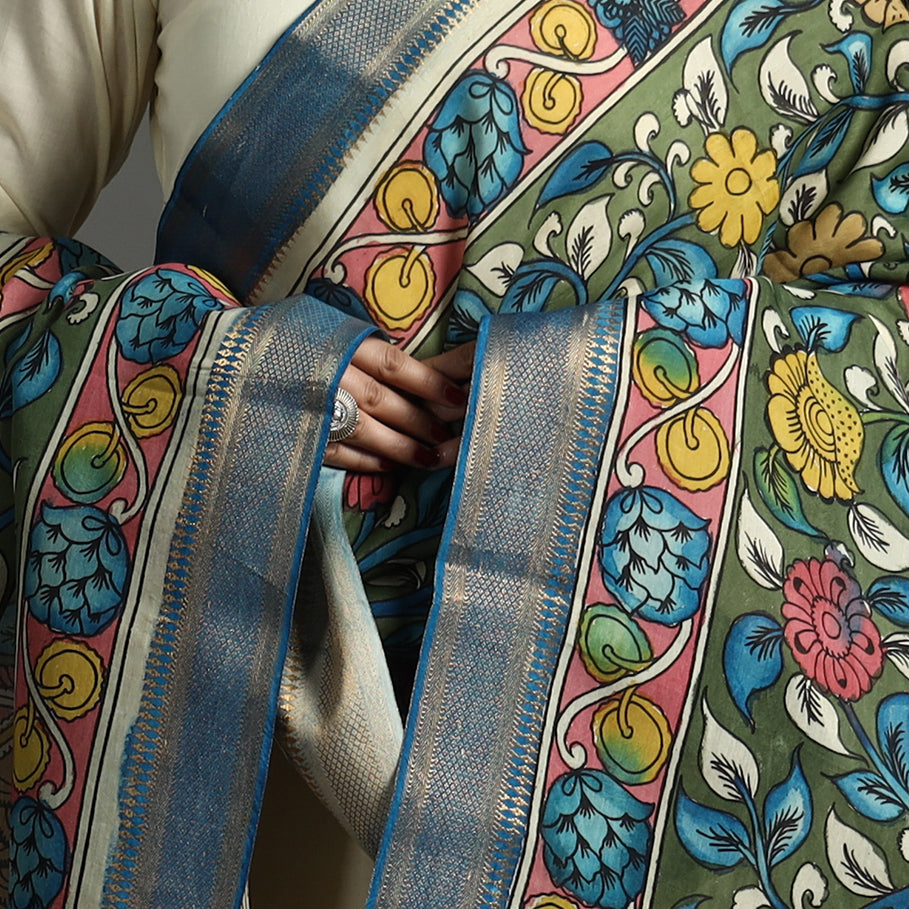 Kalamkari Handpainted Dupatta