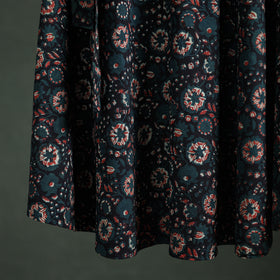 Bagru Hand Block Print Natural Dyed Cotton Wrap Around Skirt 29