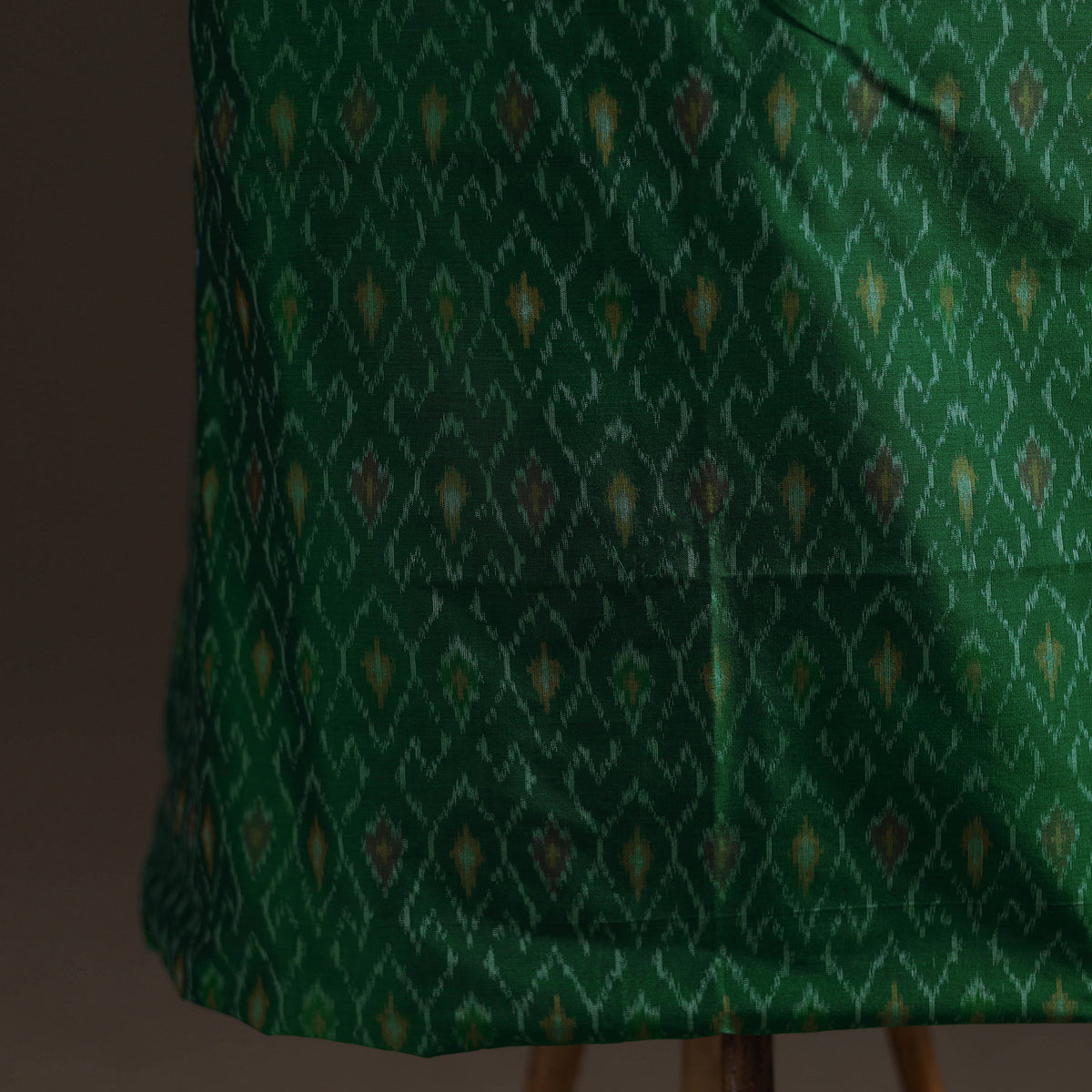 Pochampally Ikat Handloom Sico Unstitched Dress Material: Kurta with Dupatta 16