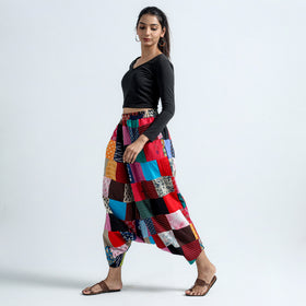patchwork harem pant