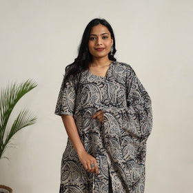 Black - Block Printed Cotton Kalamkari Kurta Set 15