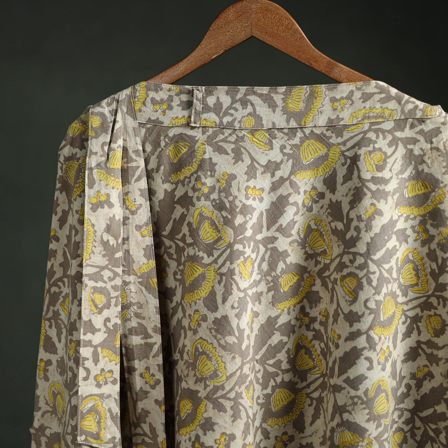 Bagru Hand Block Print Natural Dyed Cotton Wrap Around Skirt 30