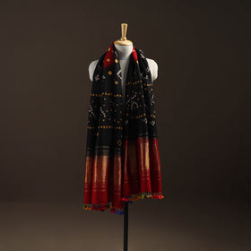 Kutch Bandhani Handwoven Merino Wool Shawl 43