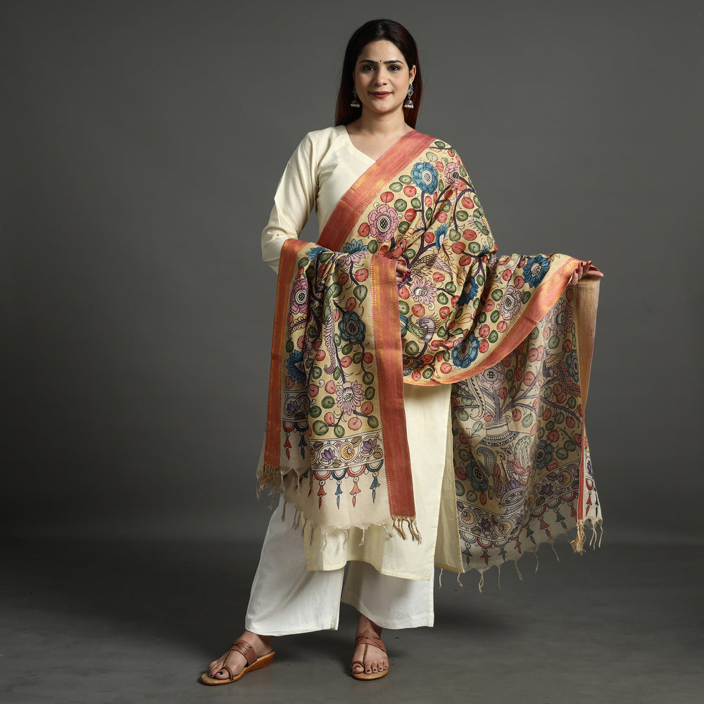 Kalamkari Handpainted Dupatta