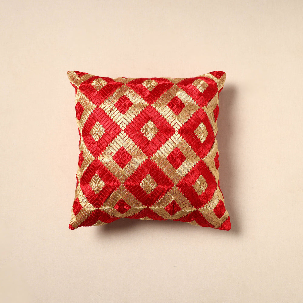 Phulkari Cushion Cover