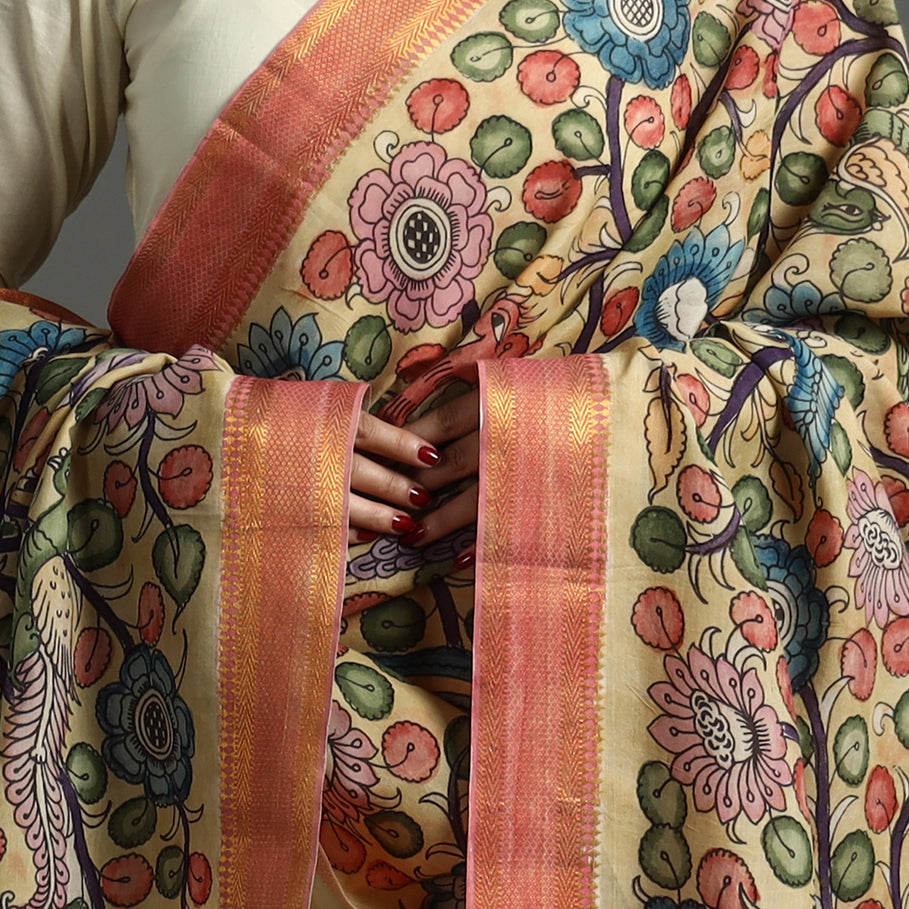 Kalamkari Handpainted Dupatta