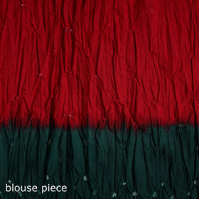 Kutch Tie-Dye Bandhani Cotton Saree with Blouse Piece 15