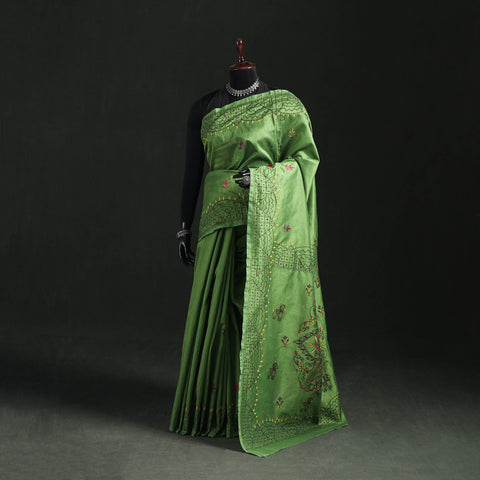 Hand Embroidered Silk Saree 73