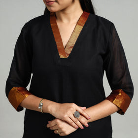 Buy Cotton Black Dharwad Kurta Set with Palazzo & Dupatta