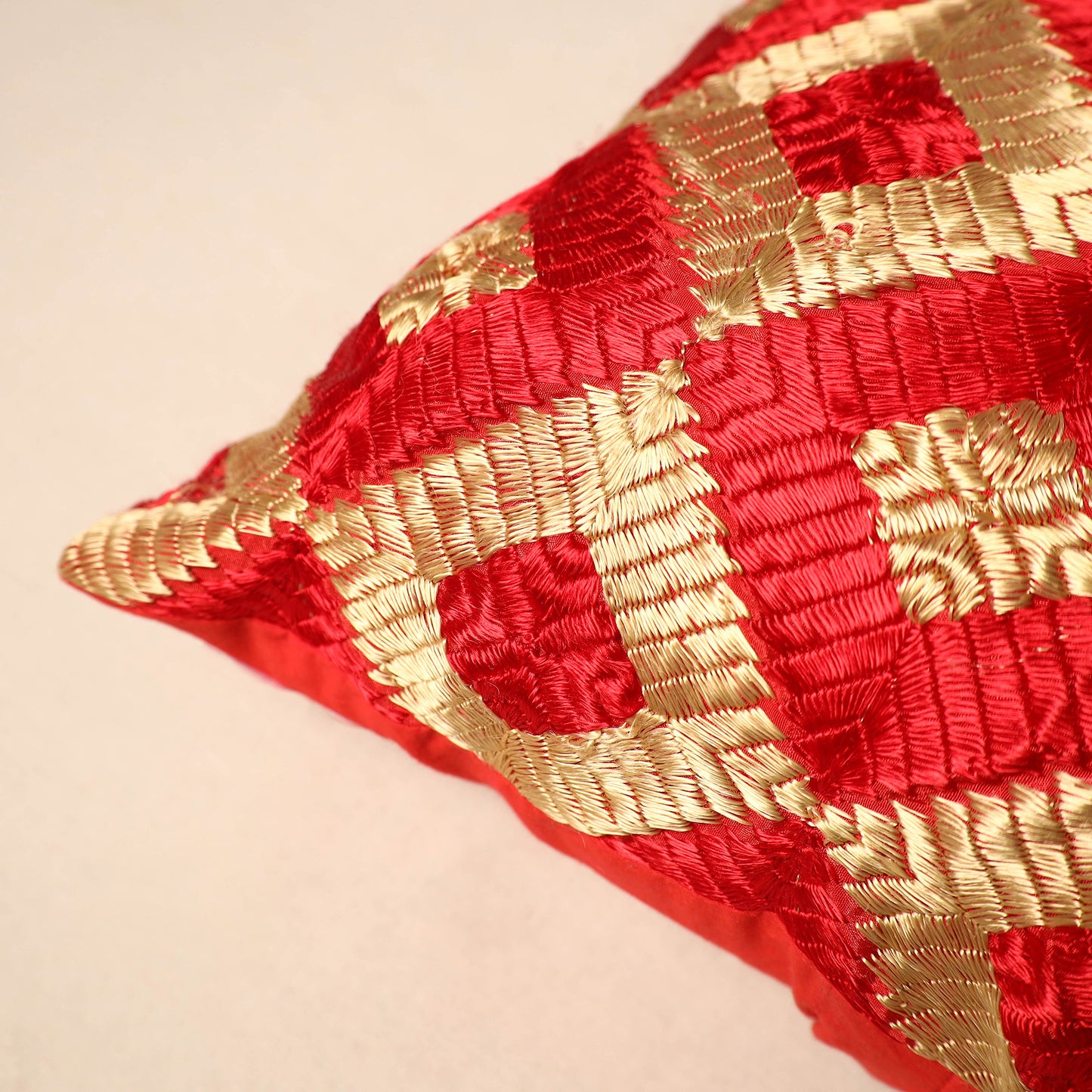 Phulkari Cushion Cover