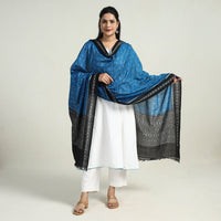 Blue - Sambalpuri Ikat Weave Handloom Cotton Dupatta 01