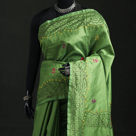 Hand Embroidered Silk Saree 73