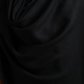 Black - kumaun handwoven pure merino wool shawl 09