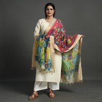 kalamkari handpainted dupatta