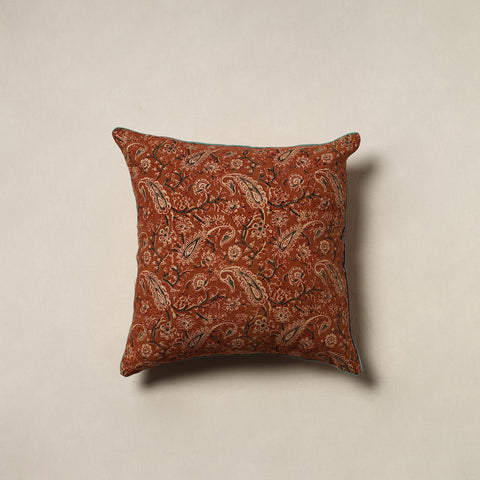 Kalamkari Hand Block Print Cushion Cover (16 x 16 in) 56