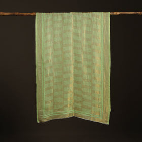 Plain Zari Weave Fine Wool Stole for Women 52