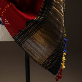 Kutch Bandhani Handwoven Merino Wool Shawl 44