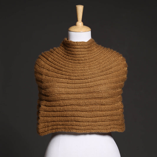 Brown - Kumaun Hand Knitted Woolen Shrug