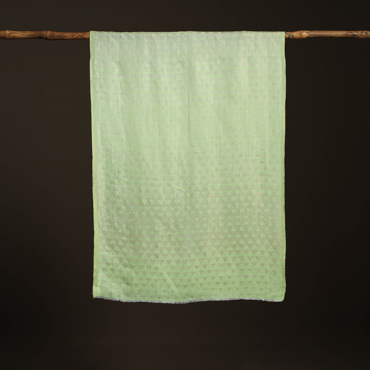 Pyramid Zari Weave Fine Wool Stole for Women 53