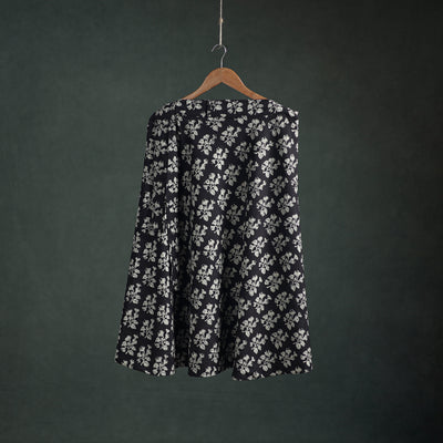 Bagru Hand Block Print Natural Dyed Cotton Wrap Around Skirt 32