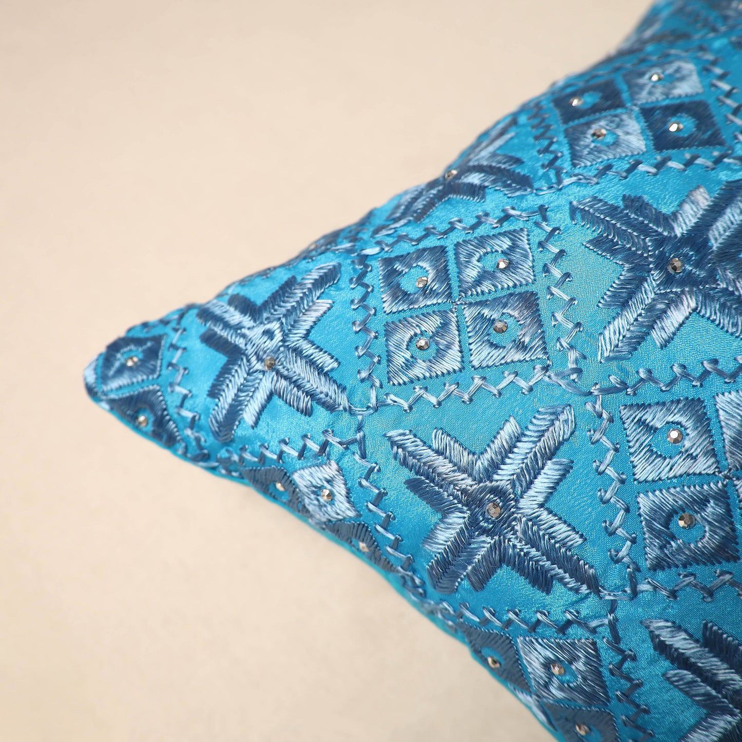 Phulkari Cushion Cover