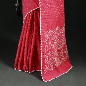 Kutch Bandhani Tie-Dye Cotton Saree 29