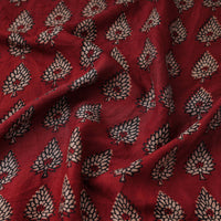 Red - Mulberry Silk Bagh Print Fabric 10