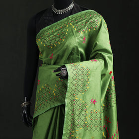 Hand Embroidered Silk Saree 74