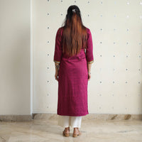 Purple - Traditional Cotton Khun Straight Kurta for Women 13